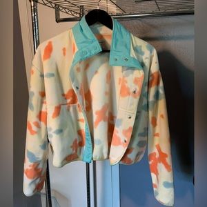 RVCA DAY OFF tie-dye fleece jacket
